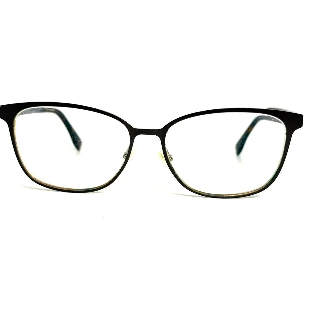 Fendi FF 0386 09Q Gold Tortoise Cat Eye Eyeglass Frames Italy 55-15-145